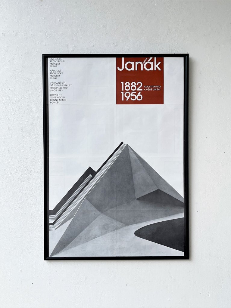 1980’s ヴィンテージ ”Pavel Janák” 額入り ポスター