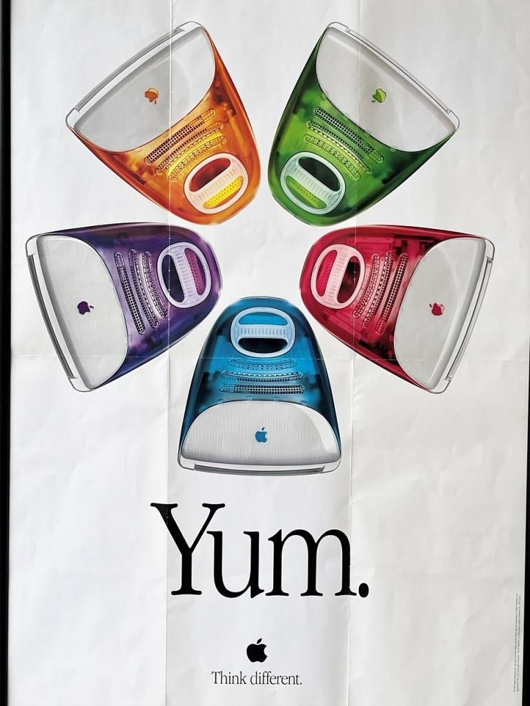 1990's ヴィンテージ iMac 額入りポスター - アンティーク