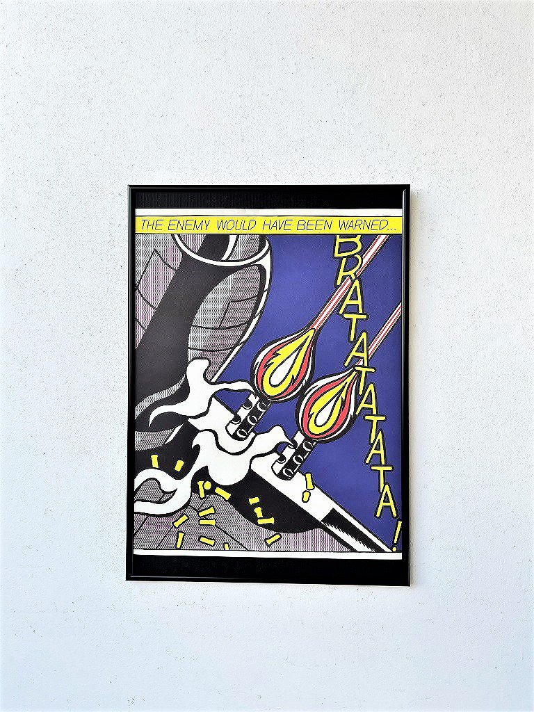 ”Roy Lichtenstein” ヴィンテージ 額入りポスター