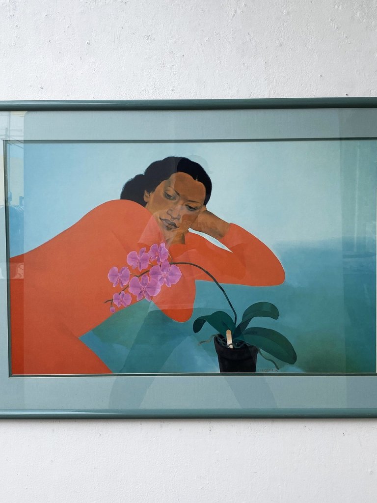 1980's ヴィンテージ ”PEGGE HOPPER” 額入り ポスター -  アンティーク、ビンテージのインテリア家具や雑貨、店舗什器の通販ならWANT ANTIQUE LIFE STORE