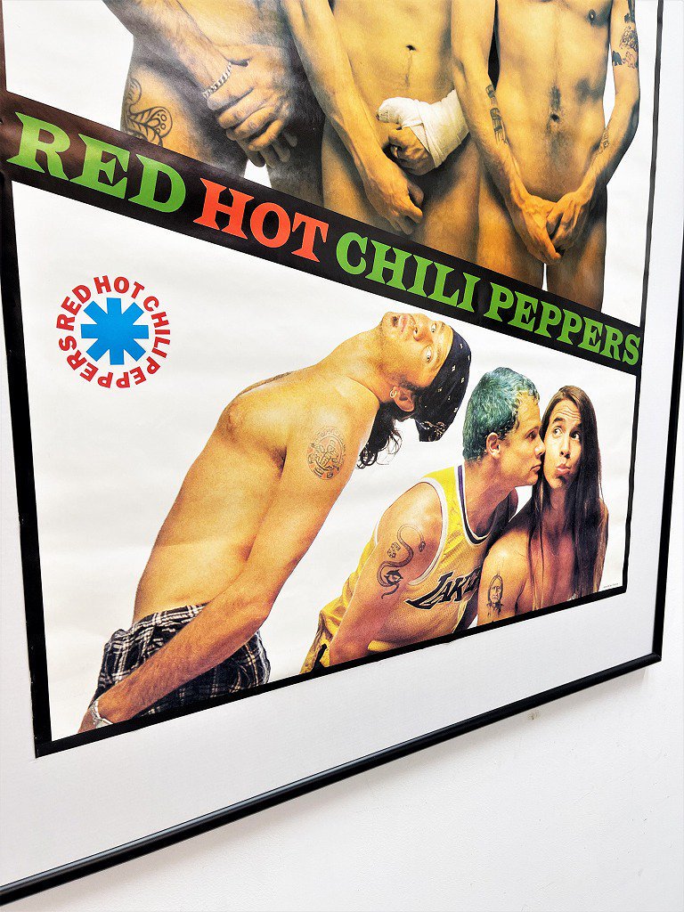 1980's ”Red Hot Chili Peppers” 額入りポスター - アンティーク 