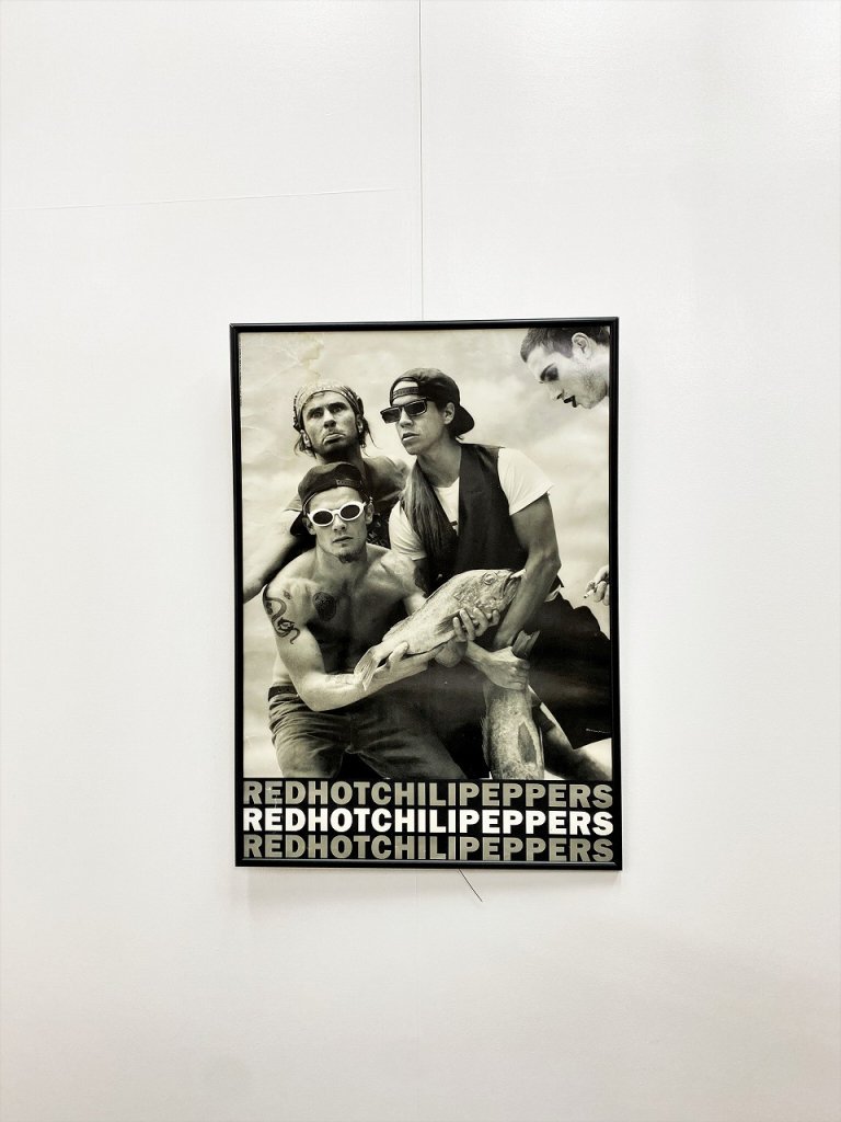 1992's Red Hot Chili Peppers ”Smoking Fish” 額入りポスター