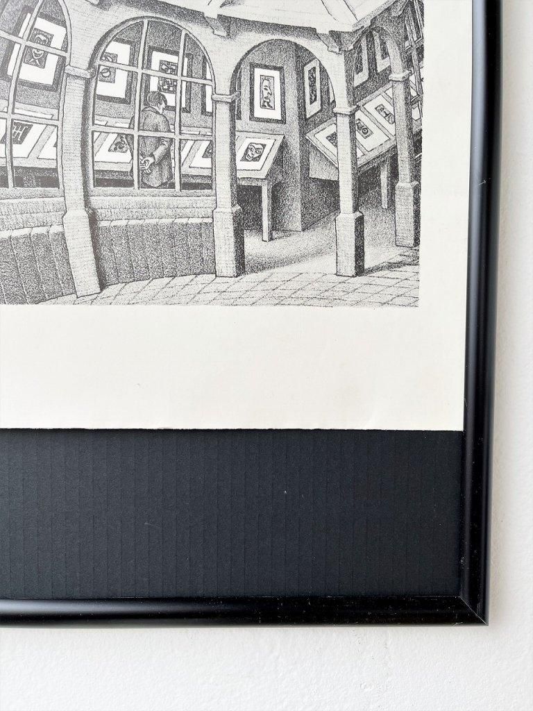 M.C Escher ポスター 額装 1970's ヴィンテージ M.C. Escher 額入りポスター