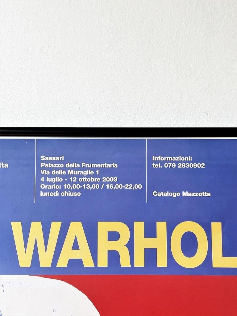 最終値下げ　ヴィンテージ アンディーウォーホール 額入りポスター 1990's ヴィンテージ Andy WarHol 