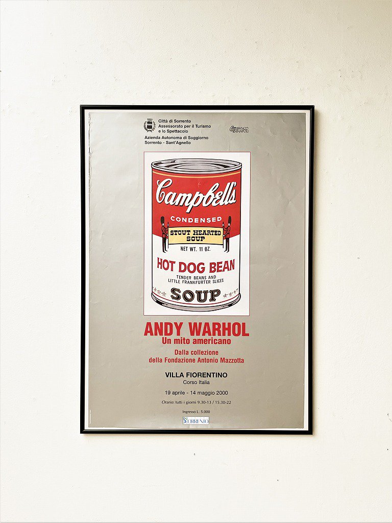 2000's Andy Warhol ”Campbell's Soup Cans” エキシビションポスター