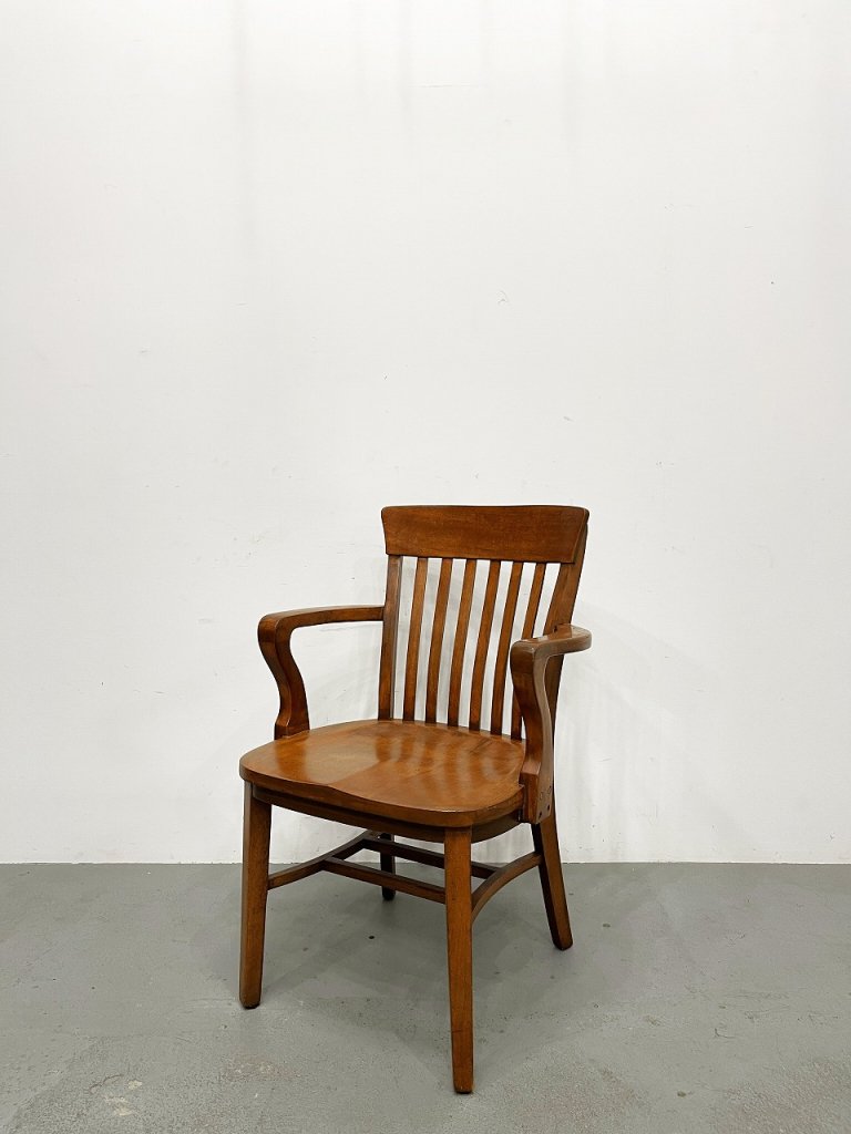 1930-40's THE B.L. Marble CHAIR社製 ヴィンテージ ウッド アーム 