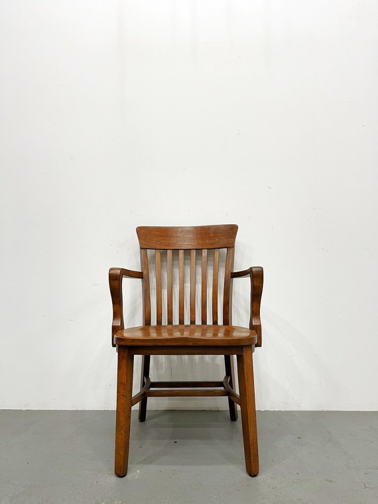 1930-40's THE B.L. Marble CHAIR社製 ヴィンテージ ウッド アームチェア - アンティーク、ビンテージのインテリア家具や雑貨、店舗什器の通販ならWANT  ANTIQUE LIFE STORE