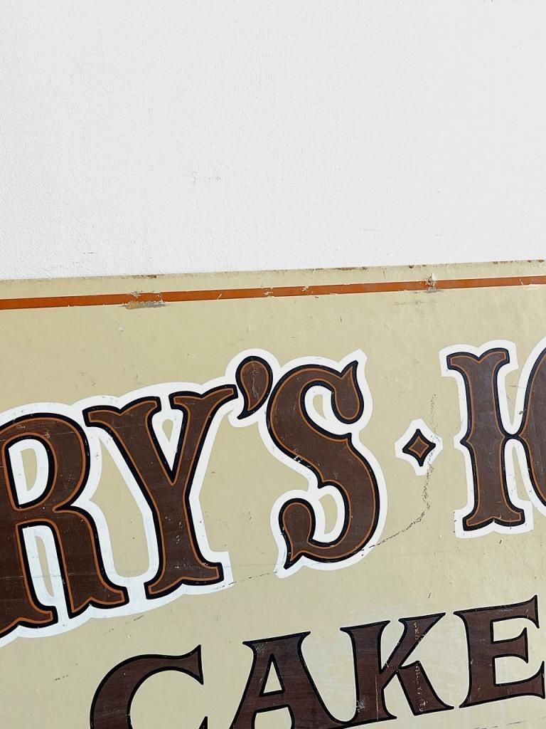 【SALE／55%OFF】 GARY'S ICE サイン/看板 ウッドボード ヴィンテージ CREAM” アンティーク雑貨