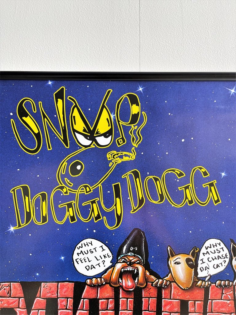 SNOOP DOGG ”DOGGY STYLE” 額入りポスター - アンティーク、ビンテージ 