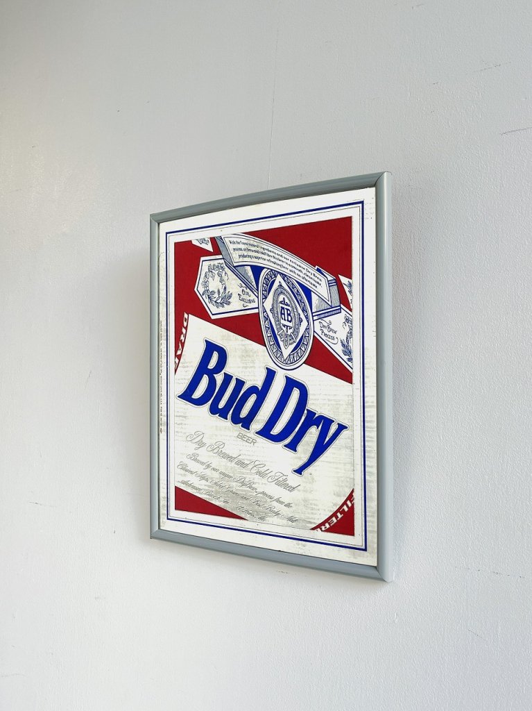 全てのアイテム 1992年 Budweiser 特大パブミラー アメリカ 