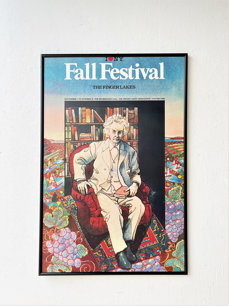 1980's ヴィンテージ MILTON GRASER ”Fall Festival The Finger Lakes