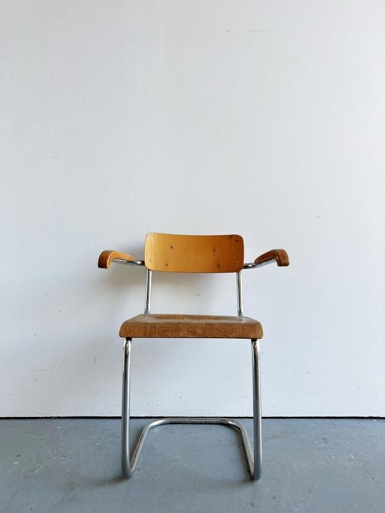 格安SALEスタート!の商品をすべて 1920-40's ヴィンテージ ウッド カンチレバーチェア 椅子
