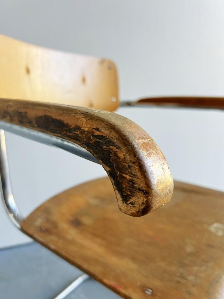 1920-40's ヴィンテージ ウッド カンチレバーチェア