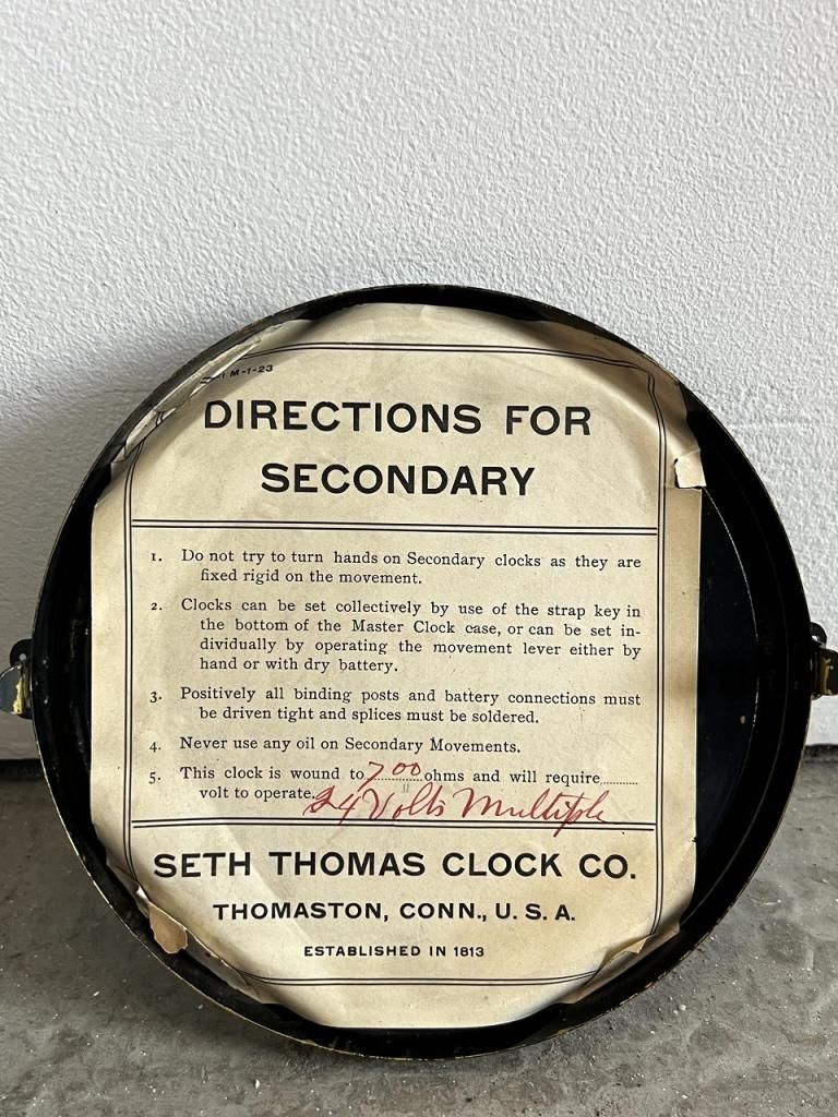 1930-40's SETH THOMAS社製 ヴィンテージ スクールクロック