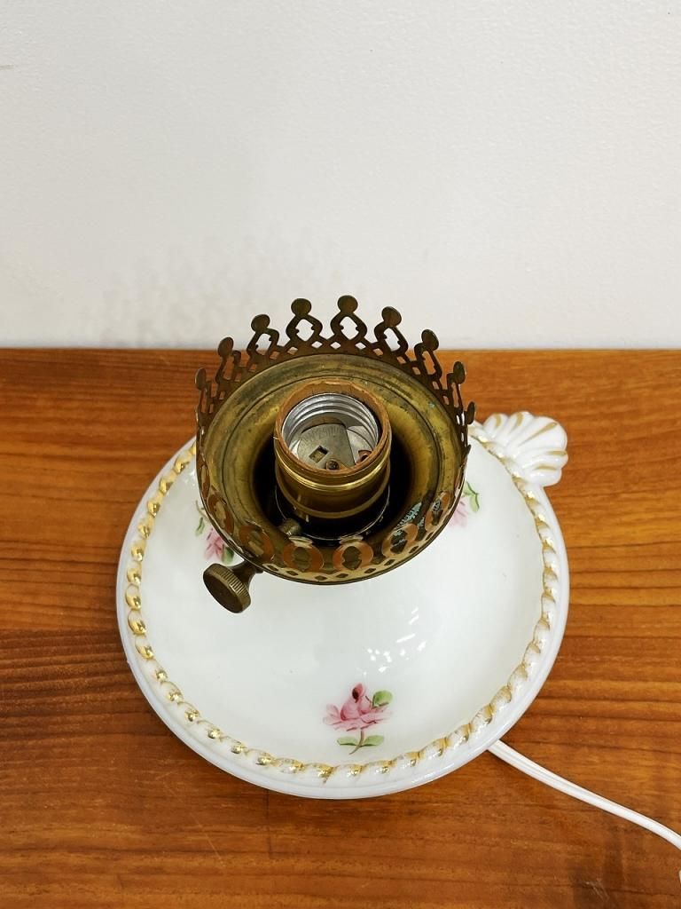 1960-70's ヴィンテージ フロストガラス テーブルランプ