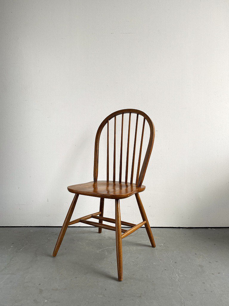 国産】 起立木工 椅子A（3脚のうちの1脚） 1990年代ヴィンテージ 無垢 