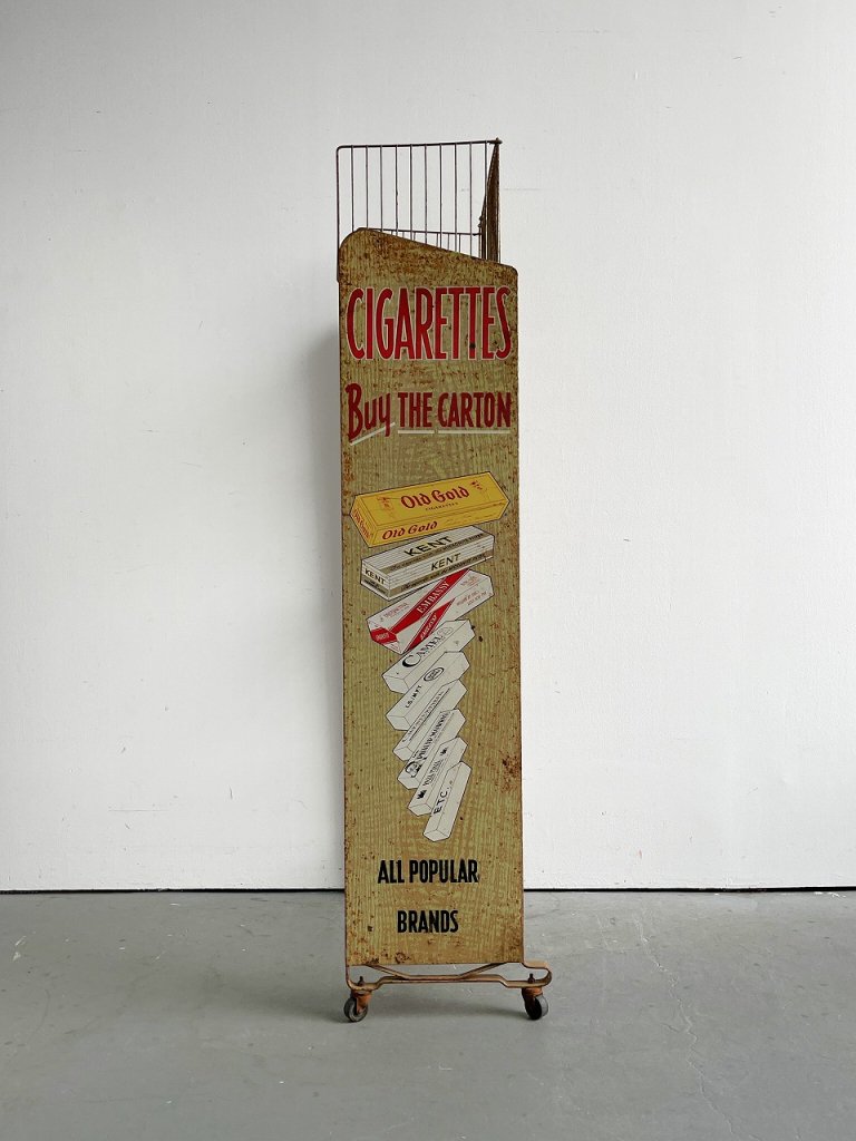 1960-70's ”Cigarettes” ヴィンテージ ディスプレイ ラック - アンティーク、ビンテージのインテリア家具や雑貨、店舗什器の通販ならWANT  ANTIQUE LIFE STORE