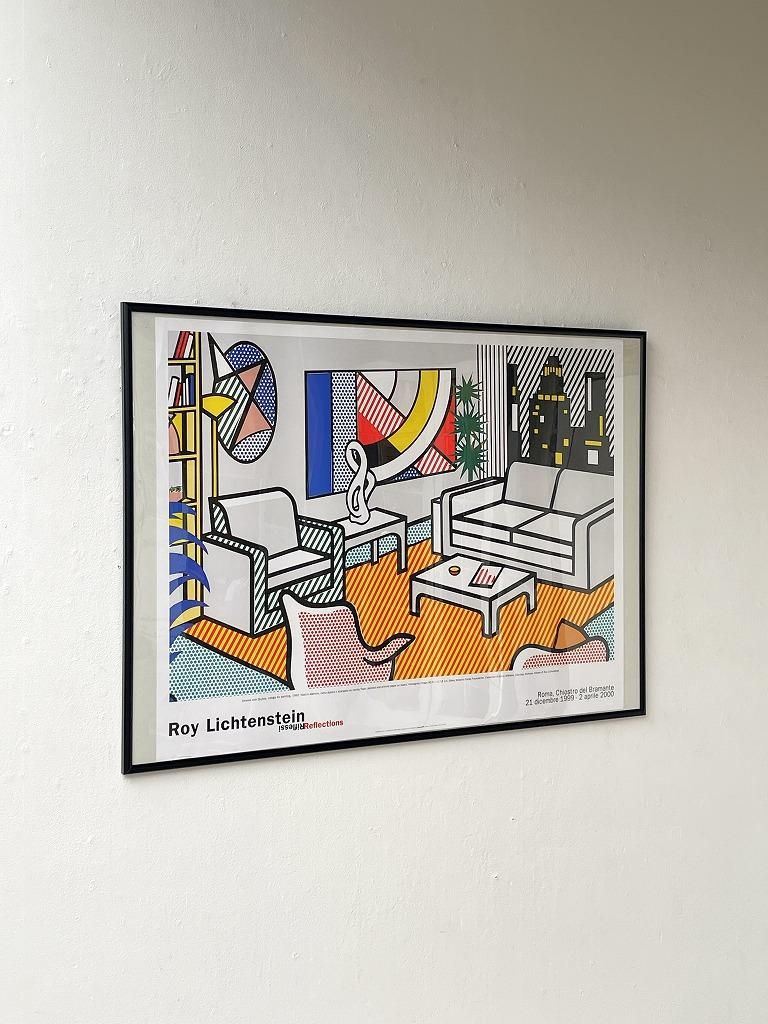 1992's Roy Lichtenstein 'Interior with Skyline' 額入り