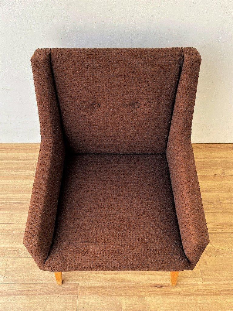 1960-70's ヴィンテージ ファブリック シングルソファ