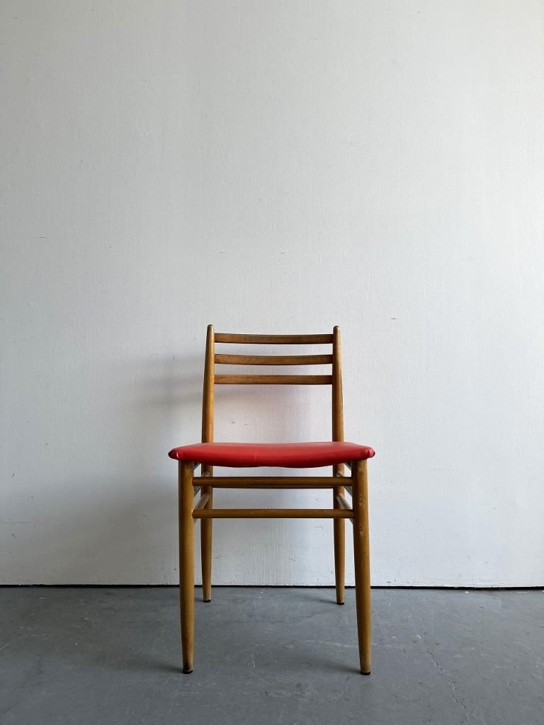 1960's ヴィンテージ ビニールレザー ダイニングチェア(同型2点