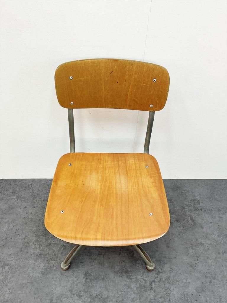 1940-50's ヴィンテージ ウッド デスクチェア(同型2点有り