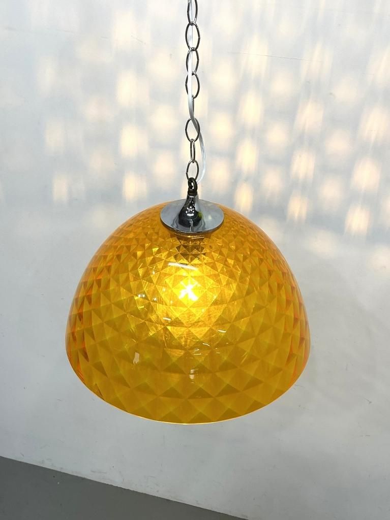 アンティークモールド　ペンダントランプ アンティークガラスの六角形ペンダントランプ(k-1125-z)｜照明