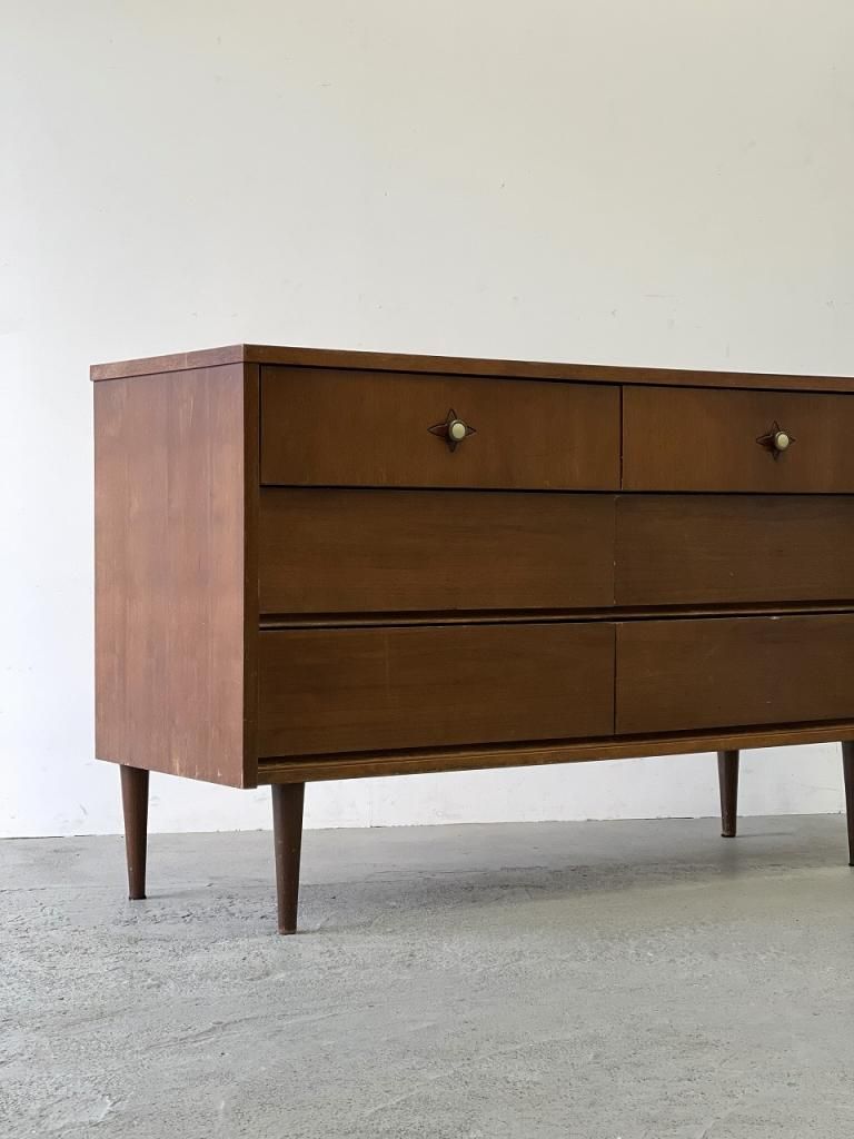 【ヴィンテージ】Ward furniture サイドボード チェスト 1960-70's Ward Furniture社製 ヴィンテージ ウッド サイドボード