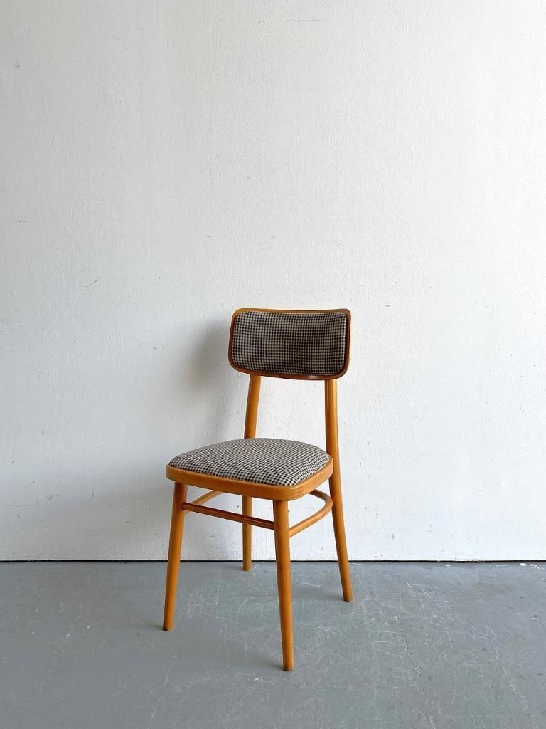 1960's TON社製 ヴィンテージ ファブリック ダイニングチェア