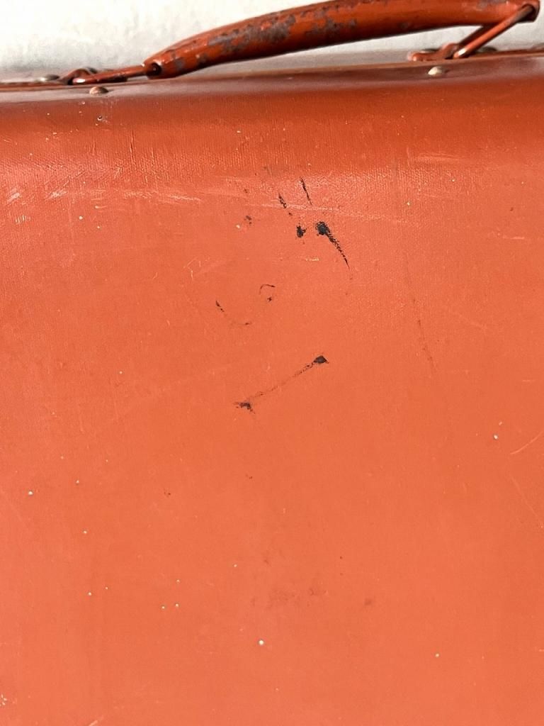 ヴィンテージ ビニールレザー トランク - アンティーク、ビンテージの