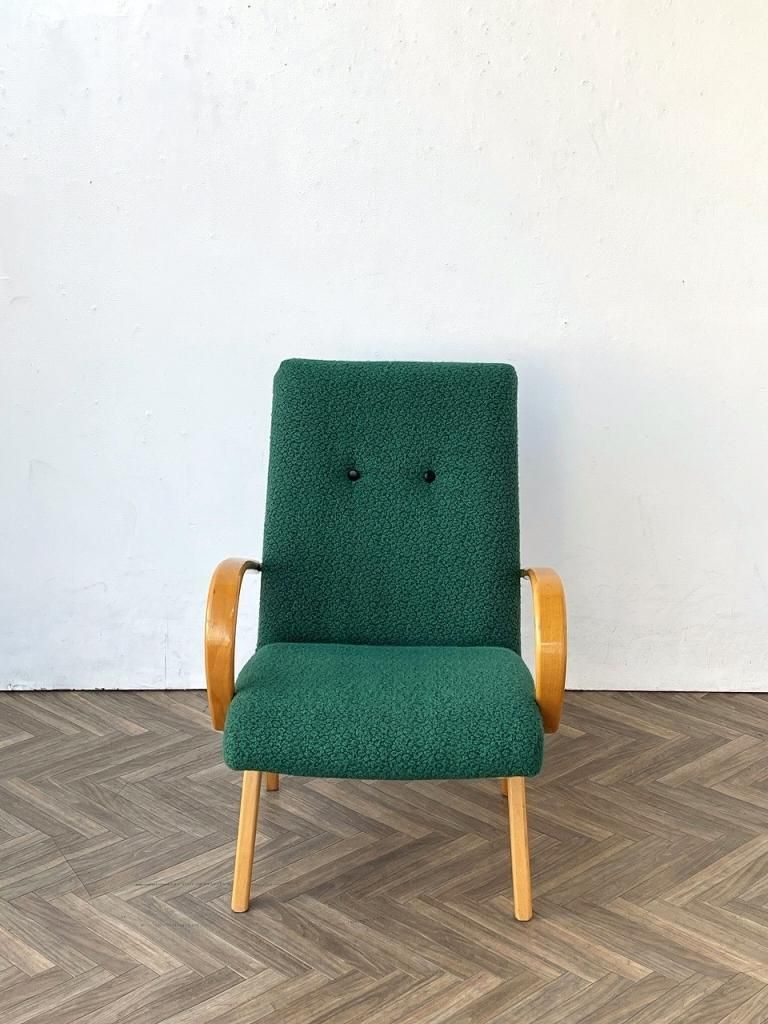 チェコ製1973年製ビンテージシングルソファグリーン