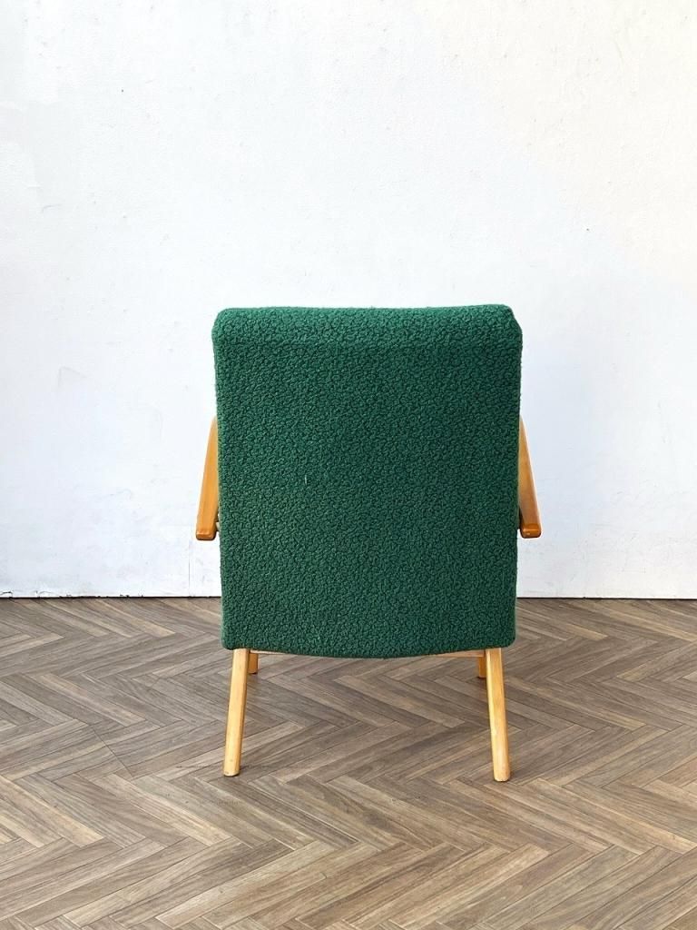 チェコ製　1973年製ビンテージシングルソファ　グリーン チェコ製1973年製ビンテージシングルソファグリーン