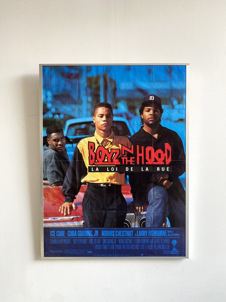 1990’s ”Boyz N the hood” 額入りポスター(H1570mm×W1195mm)
