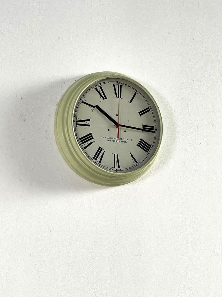 VINTAGE STANDARD製 スクールクロック/壁掛け時計/ヴィンテージ