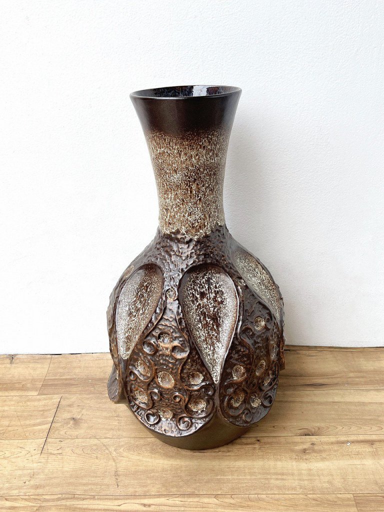 西ドイツ製 ヴィンテージ ”Fat Lava” Big size H56.5cm フラワーベース/花瓶