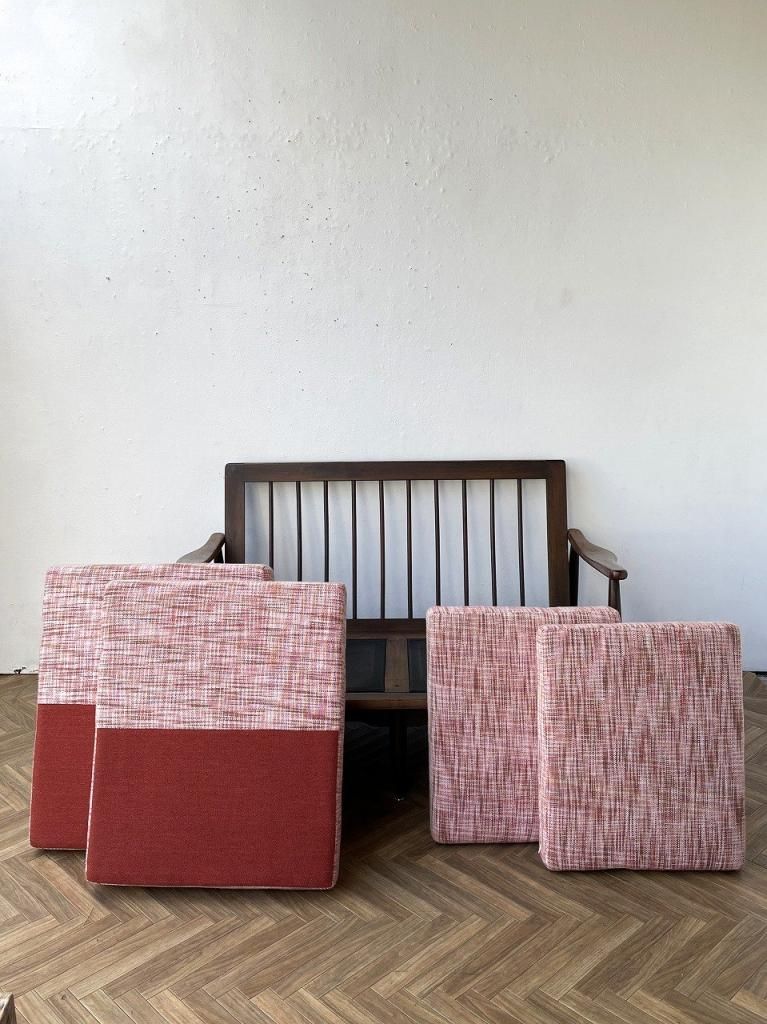 1950-60's ヴィンテージ ファブリック 2シーターソファ