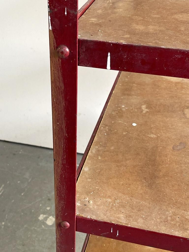 ヴィンテージ インダストリアル スチール シェルフ - アンティーク