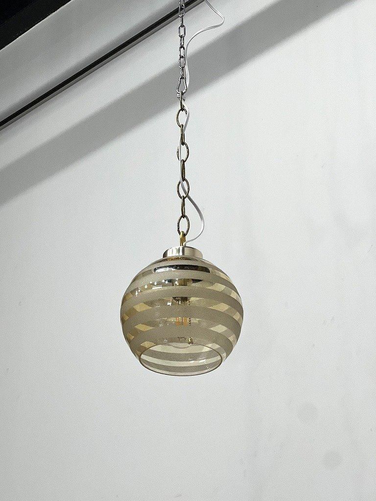 1960-70's ヴィンテージ カラーガラス ペンダントランプ