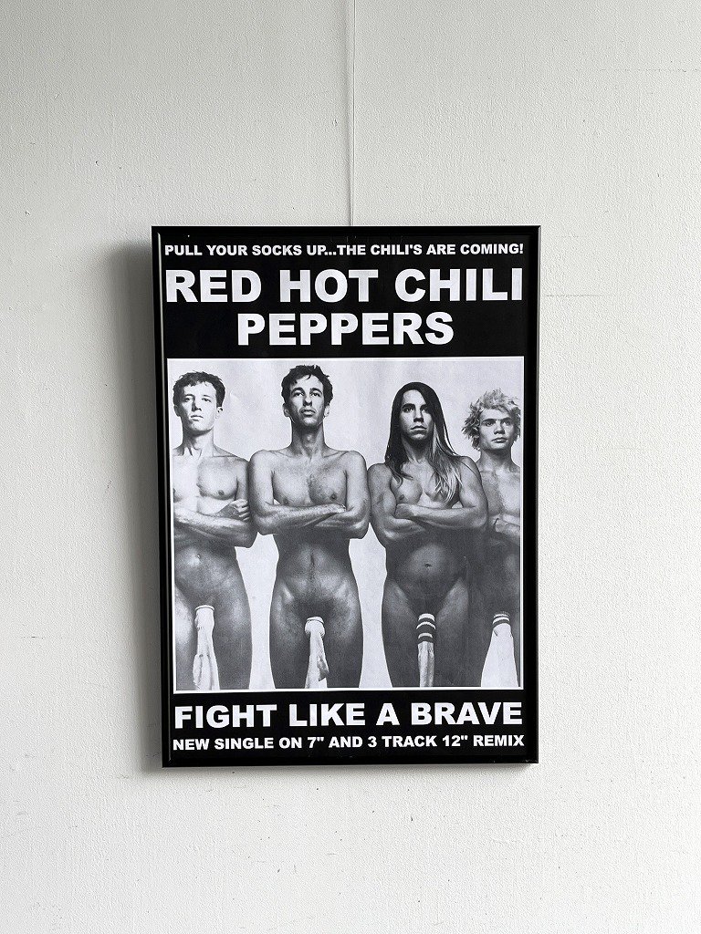Red Hot Chili Peppers” 額入りポスター - アンティーク、ビンテージの 