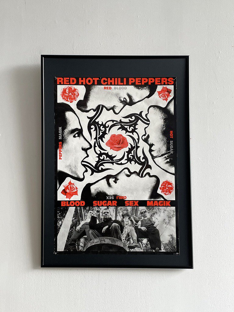 1990's Red Hot Chilipeppers ”Blood Sugar Sex Magik” 額入り 