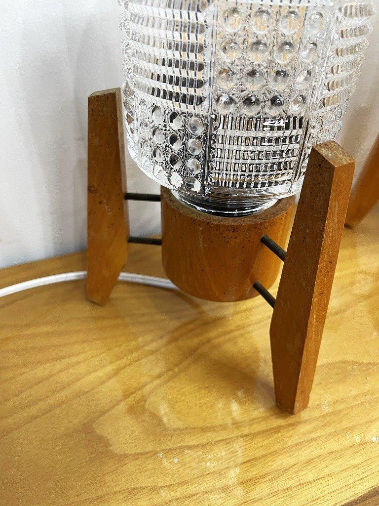 vintage テーブルランプ　ガラス ヴィンテージ ムラーノガラス テーブルランプ（H18cm
