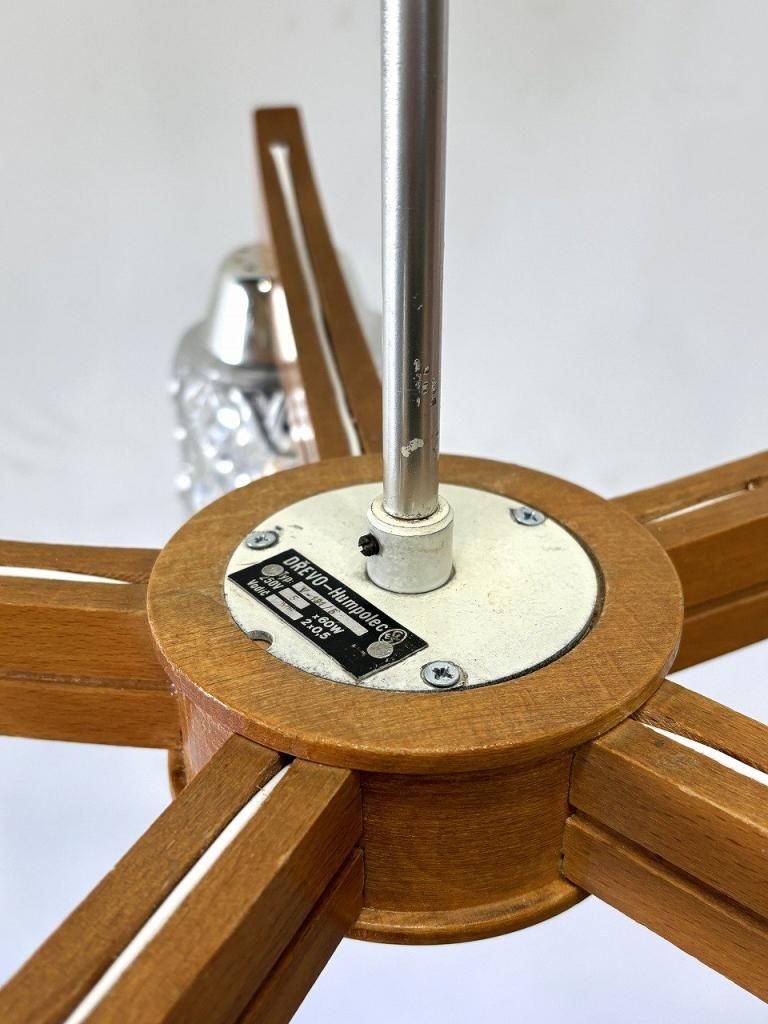1960's DŘEVO v.d.Humpolec社製ヴィンテージ シャンデリア 1960's DŘEVO v.d.Humpolec社製 ヴィンテージ 5灯 ウッド