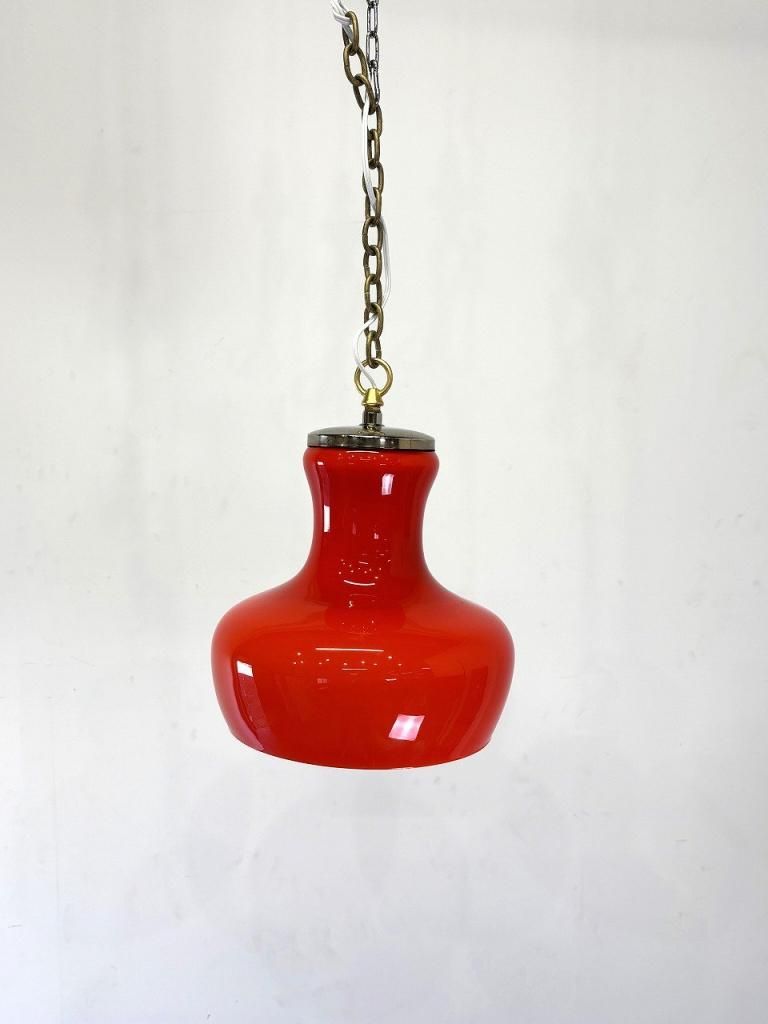 ペンダント　ガラス照明　60s 70s ビンテージ 1960-70's ヴィンテージ グリーンガラス ペンダントランプ