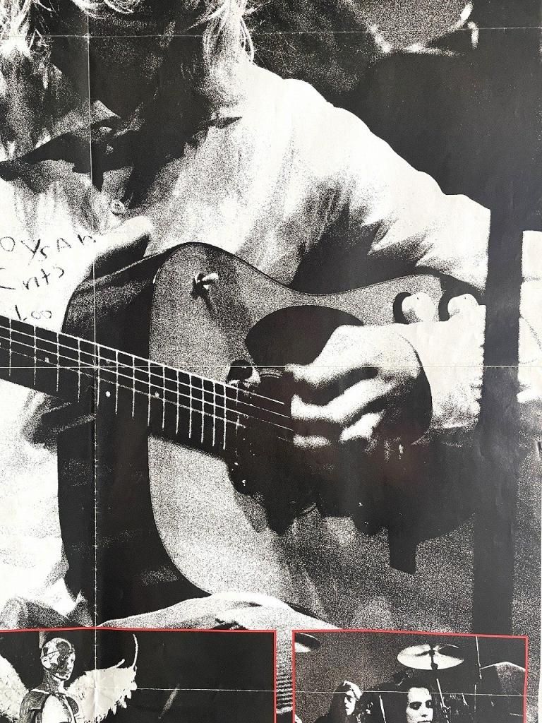 1993's Nirvana LIVE 額入りポスター - アンティーク