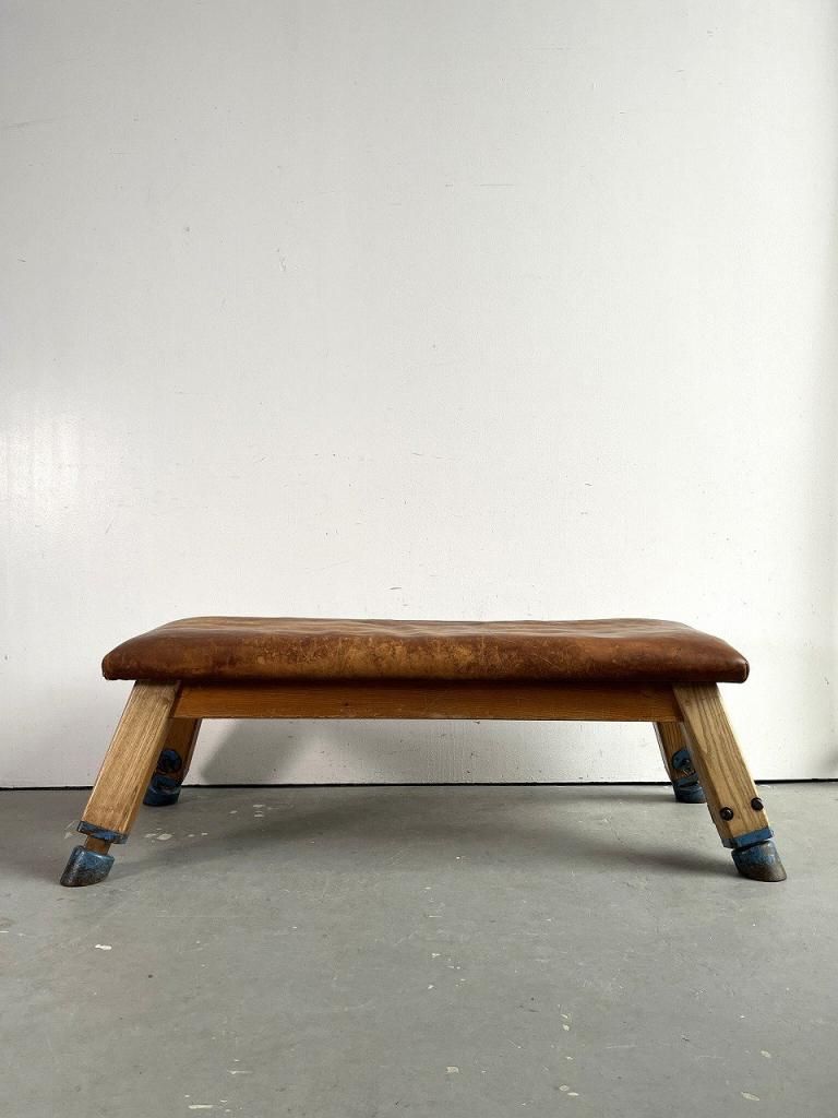 1930-40's ヴィンテージ ジムナスティックス レザー ウッド