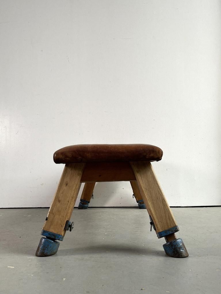 1930-40's ヴィンテージ ジムナスティックス レザー ウッド