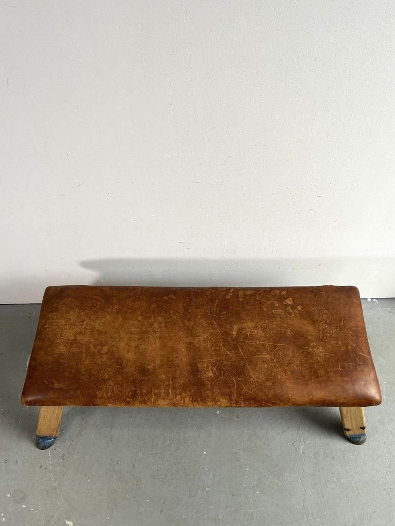 1930-40's ヴィンテージ ジムナスティックス レザー ウッド