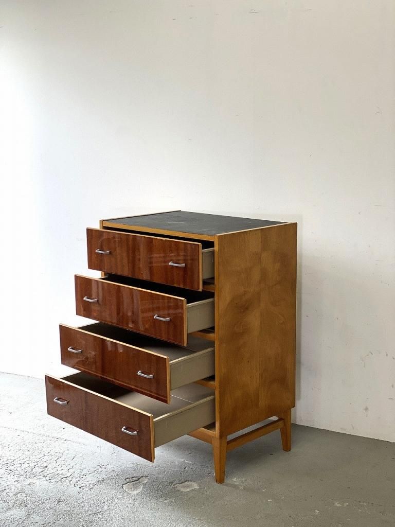 上品なスタイル 1960-70's アンティーク - ハイチェスト ウッド ヴィンテージ 西洋