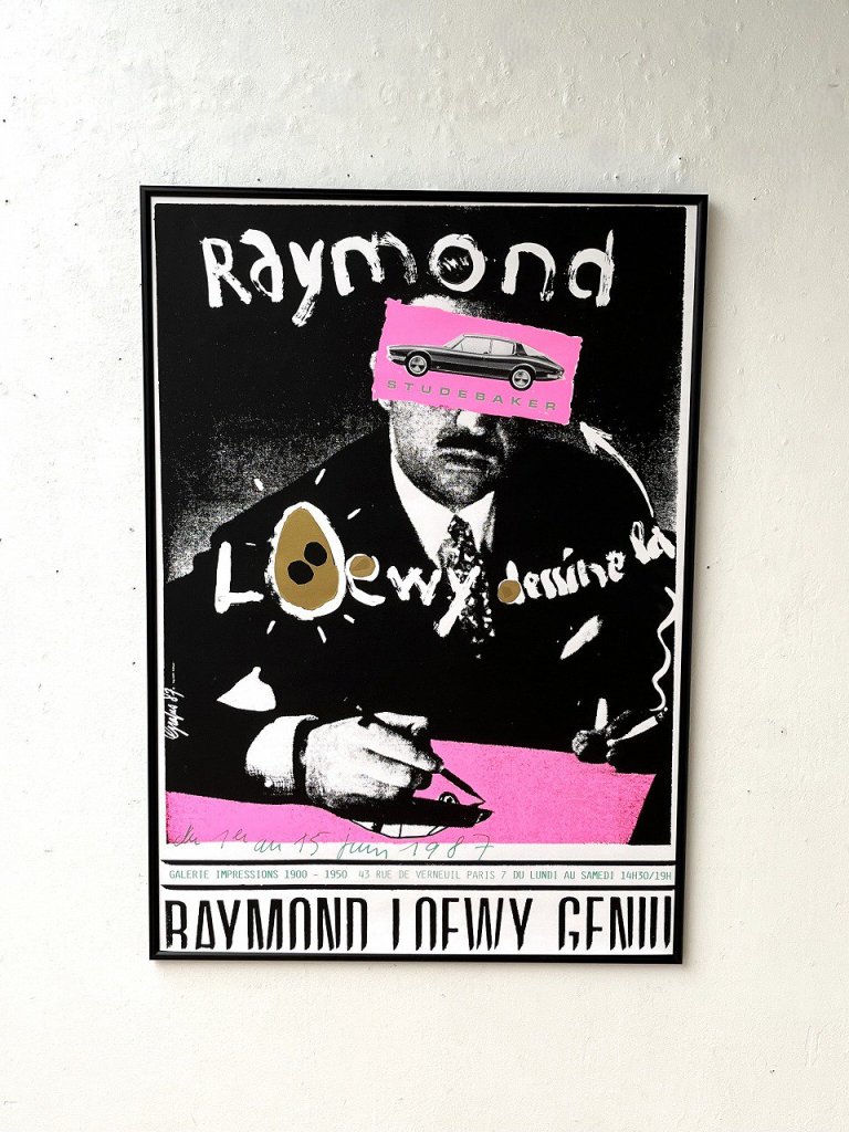 1987's Raymond Loewy 額入りポスター - アンティーク、ビンテージのインテリア家具や雑貨、店舗什器の通販ならWANT  ANTIQUE LIFE STORE