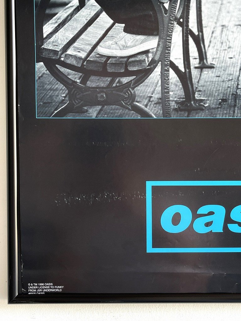 1996's oasis 額入りポスター - アンティーク、ビンテージのインテリア 