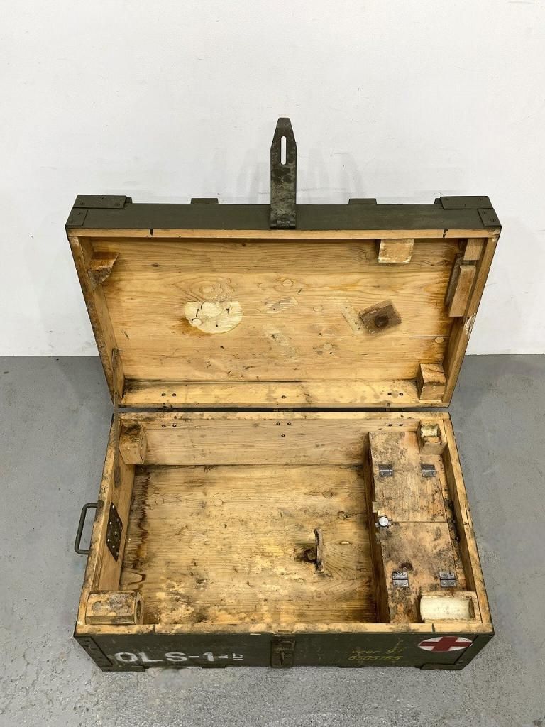 楽天市場】実物 USED スイス軍 ウッド ミリタリーボックス